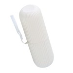 Toothbrush holder for travel, white color, model R01DA